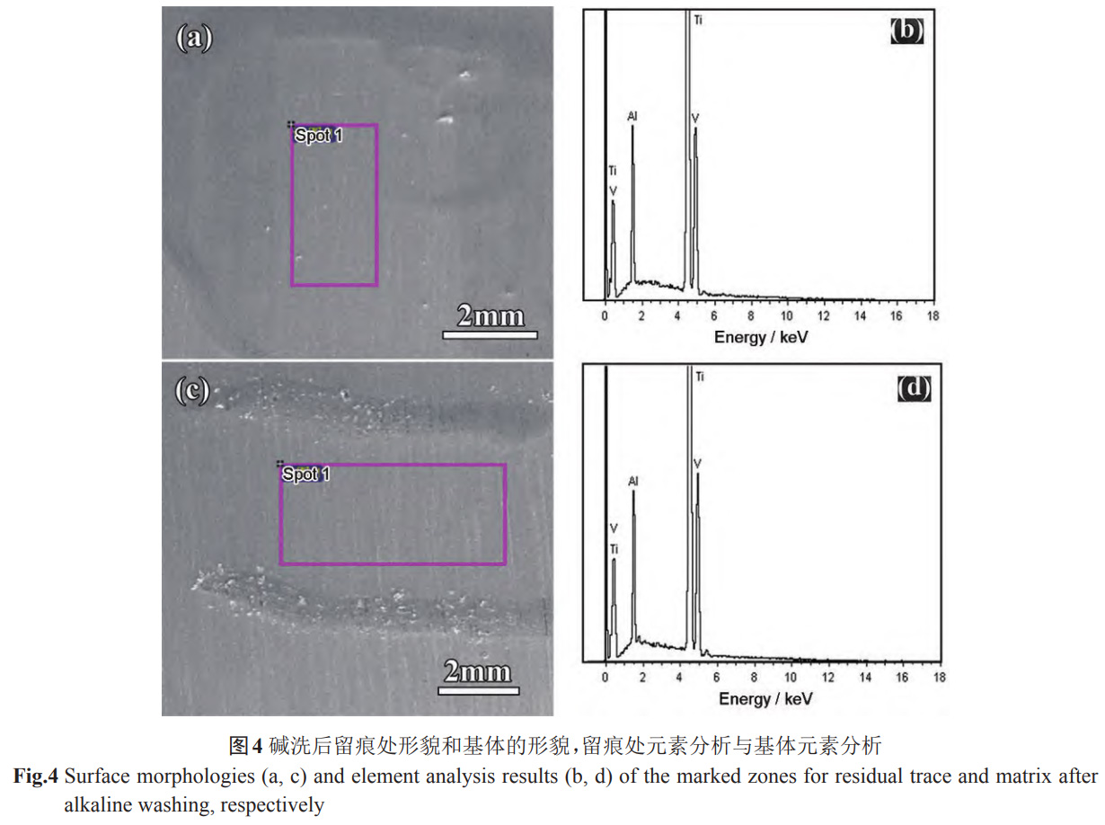 鈦合金表面堿洗及水洗留痕形成機(jī)制與腐蝕過(guò)程控制